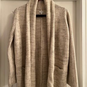 VINCE Cozy Knit Yak Wool Beige Cardigan Sweater Size XS